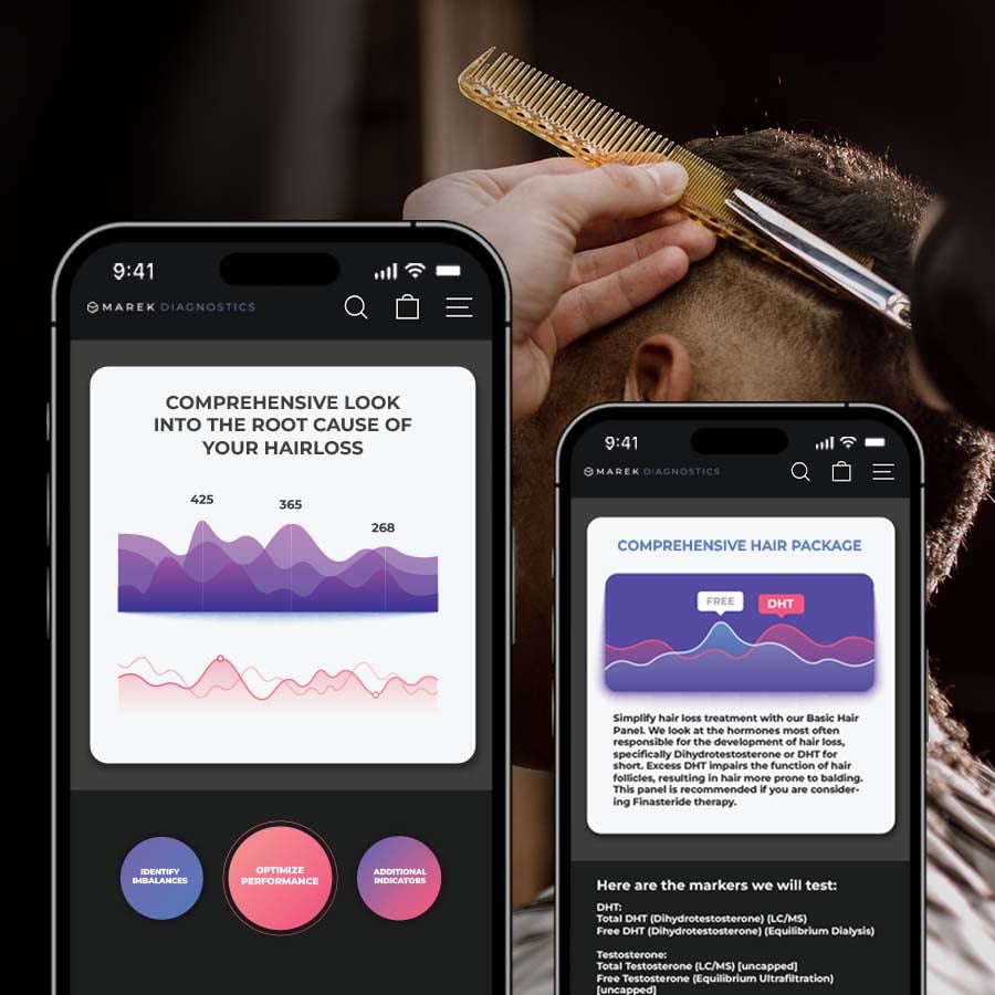 Hair loss analysis on smartphones. Identifies DHT & hormone imbalances impacting hair follicle health. Consider before hair transplant.